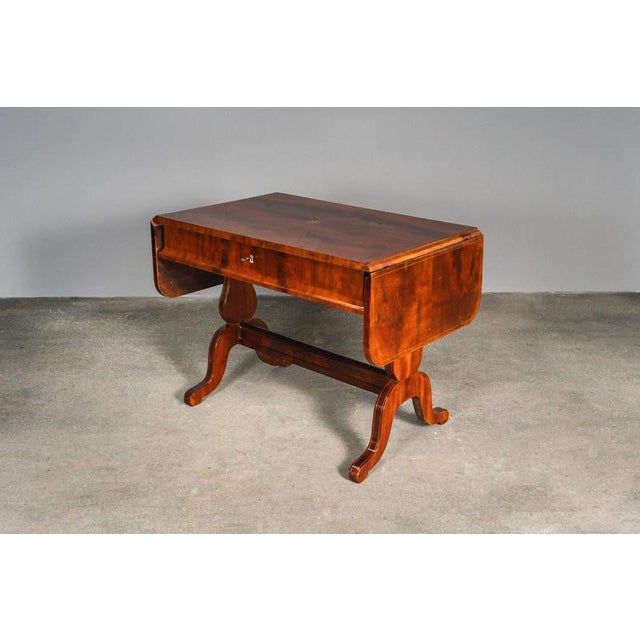 Biedermeier Mahogany Desk, Early 19th Century For Sale - Image 12 of 18