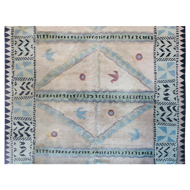 Late 20th Century Vintage Tibetan Rug For Sale - Image 5 of 13