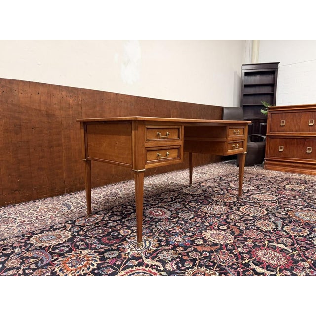 English Cherrywood Writing Desk For Sale - Image 5 of 17