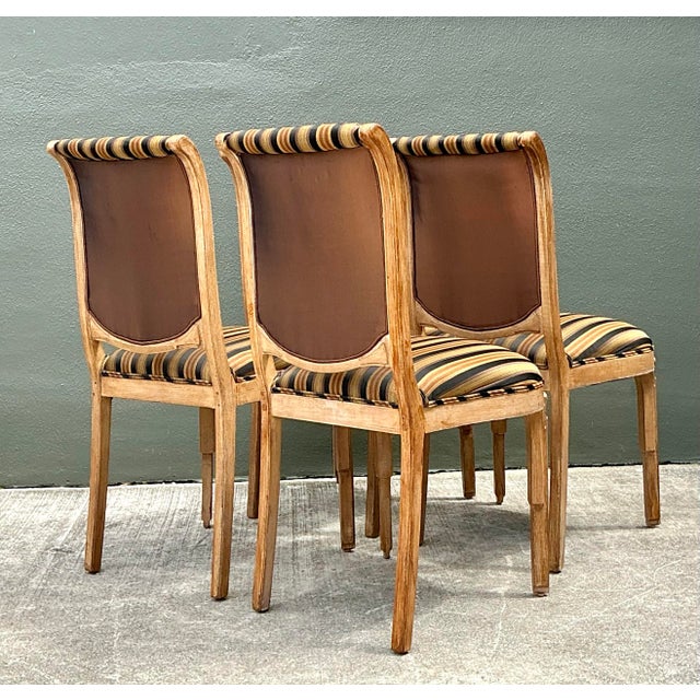 Vintage Deco Carved Dining Chairs - Set of 4 For Sale - Image 11 of 12