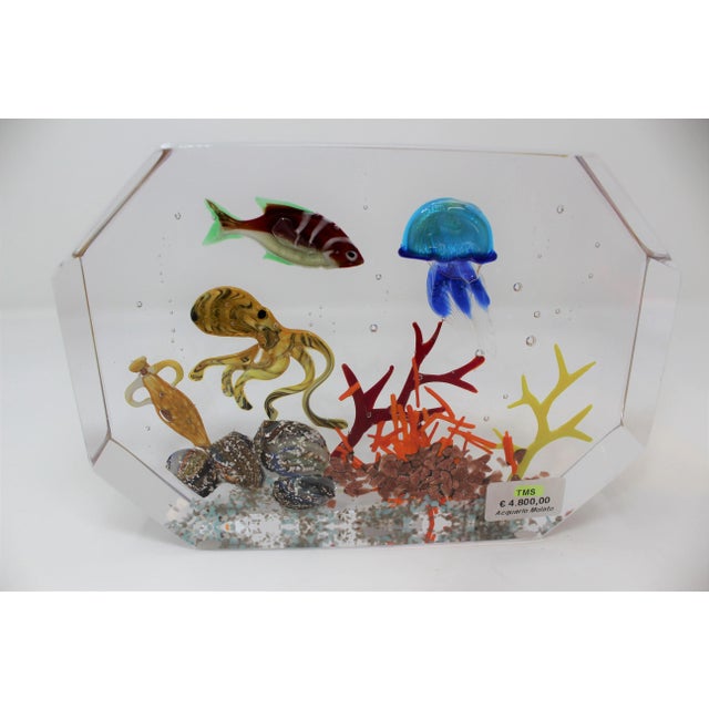Murano Murano Glass Aquarium by Costantini For Sale - Image 4 of 7