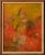 Mid Century Oil Paint Picasso Style Figurative -- Harlequin Prince by Robert Moesle For Sale - Image 9 of 9