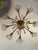 This magnificent and elegant Murano blown glass chandelier has 8 arms, 8 lights and 8 decorative arms. The bulbholders...