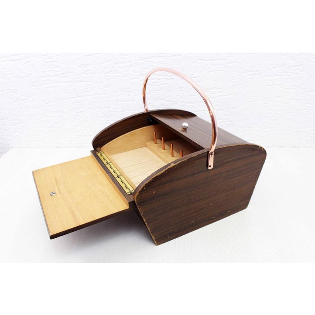 Wood Wooden Table Worker Box, 1970s For Sale - Image 7 of 14