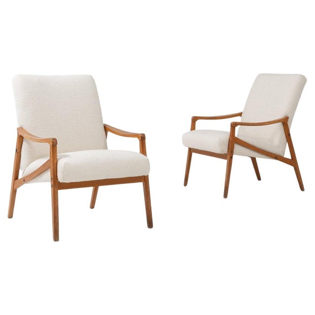 1960s Czech Upholstered Armchairs By Jiri Jiroutek - A Pair For Sale - Image 15 of 18