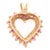 10 Karat Yellow Gold Heart Pendant with Diamonds and Amethyst. 0.25 Total Diamond Weight. 2.48 grams total weight.