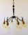 Atomic Age Design Brass and Glass Chandelier, 1950s For Sale - Image 12 of 16