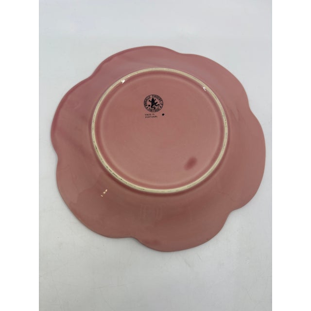 Bordallo Pinhiero Pink Cabbage Plates- Set of 2 Plates For Sale In New York - Image 6 of 9