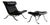 Set of Ari Lounge Chair and Ottoman by Arne Norell for Arne Norell Ab, Sweden, 1966 For Sale