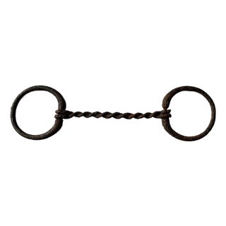 Antique Twisted Horse Snaffle Bit, 1880's For Sale