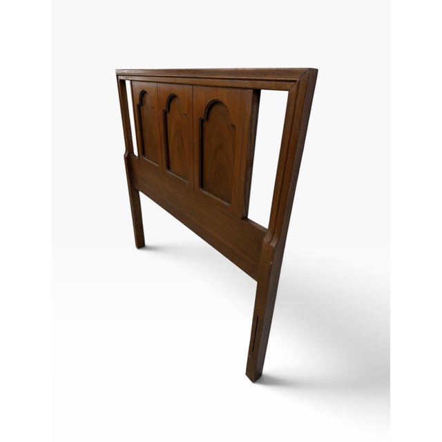 Mid-Century Modern Mid-Century Modern Twin Size Walnut Headboard For Sale - Image 3 of 4
