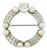 1910s Edwardian Diamond Pearl Platinum Brooch For Sale