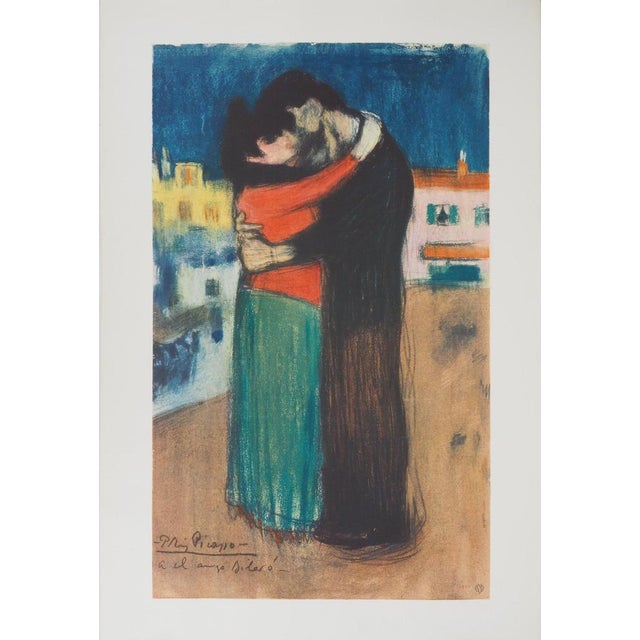 Modern Pablo Picasso after Toulouse-Lautrec, Couple in Love, Lithograph For Sale - Image 3 of 6