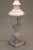 Stone Neoclassical Urn Carved Grapes Leaves Carrara Marble Brass Table Lamp 1930's Italy For Sale - Image 7 of 13