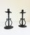 Black 1930s Spanish Revival Wrought Iron Candlesticks, a Pair For Sale - Image 8 of 9