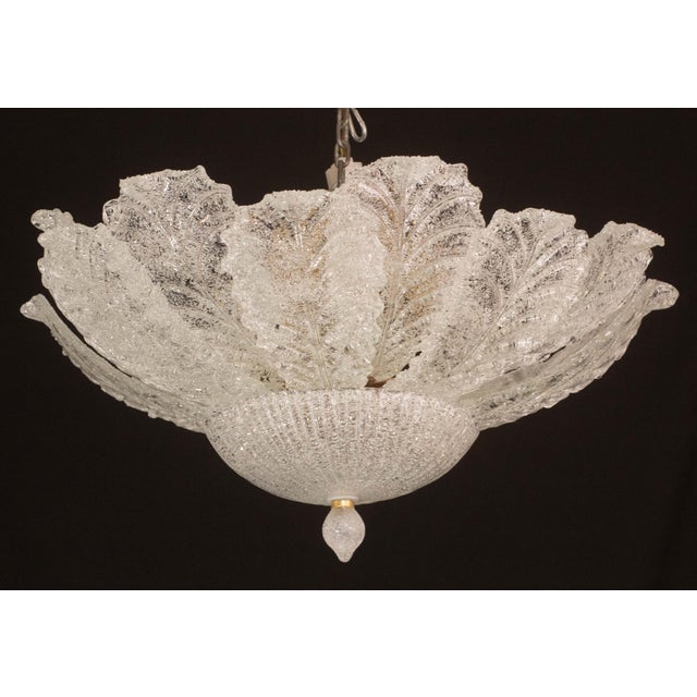 Napoli, Italian Murano Glass Ceiling Light or Flush Mount, 1970s For Sale - Image 9 of 12