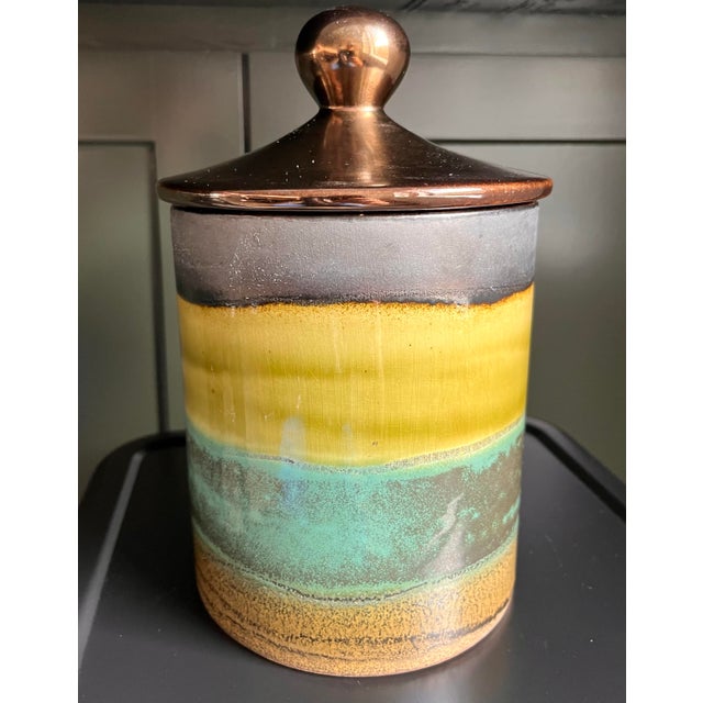 Modern 1970s Signed Eduardo Vega Lidded Jar For Sale - Image 3 of 10
