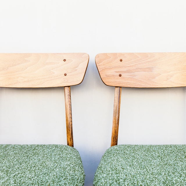 Kosuga 1970s Restored Japanese Mid Century Modern Dining Chairs For Sale - Image 4 of 12