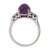 Gia Certified 10 Carat No Heat Pink Star Sapphire White Gold Cocktail Ring, Size 10.25 For Sale - Image 4 of 5