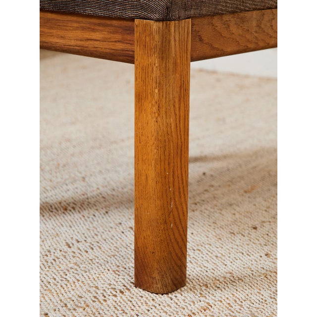 Mid-Century Modern Brown Oak 1970s Dining Chairs For Sale - Image 3 of 11
