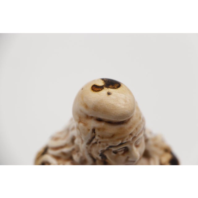 Beige 1910 Small Bust of the Portuguese Republic, Earthenware For Sale - Image 8 of 10