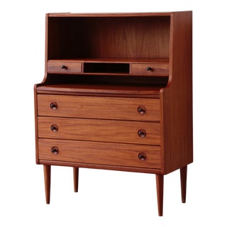 Vintage Scandinavian Teak Secretary from Mse Mobler, 1960s For Sale