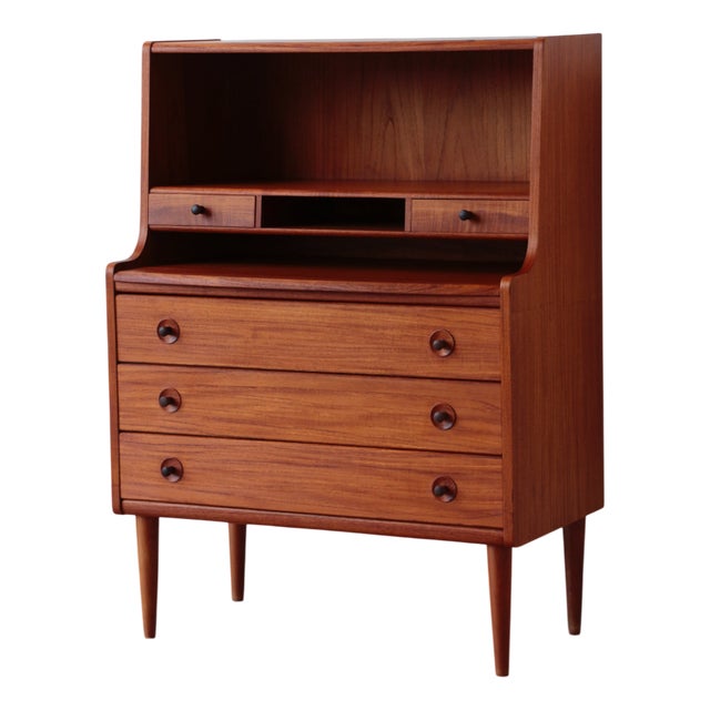 Vintage Scandinavian Teak Secretary from Mse Mobler, 1960s For Sale