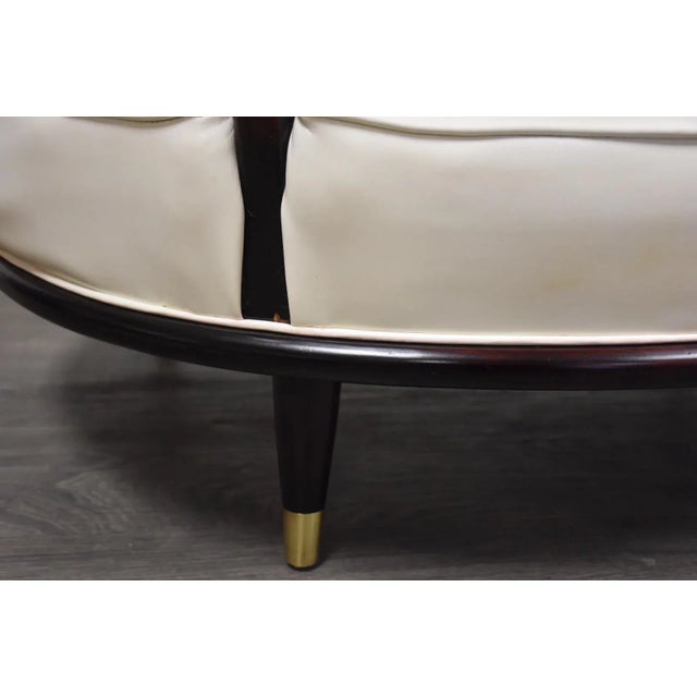 Italian Style White Oversized Lounge Chairs- a Pair For Sale In Boston - Image 6 of 11