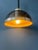 Vintage space age pendant lamp by dijkstra. The piece has a an acrylic glass dome with a metal frame underneath. The...