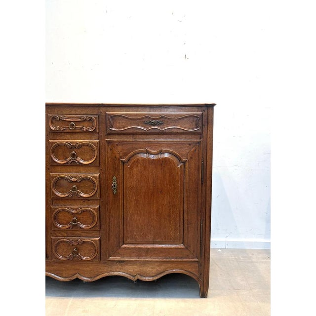 Antique French Rustic Oak Chest of Drawers For Sale - Image 4 of 8