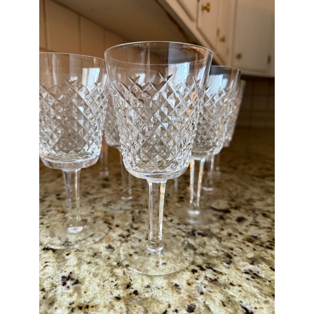 1950s 1950s Waterford Crystal Alana Water Goblet For Sale - Image 5 of 6