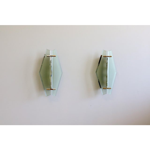 Max Ingrand for Fontana Arte Large Wall Lamps Model 1943, 1960, Set of 2 For Sale - Image 15 of 16