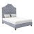 Nina Bed in Christopher Farr Cloth Lost and Found Perennials Performance Woven, Azurro - King For Sale