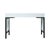 Wood Swirl Writing Desk - Light Blue For Sale - Image 7 of 9