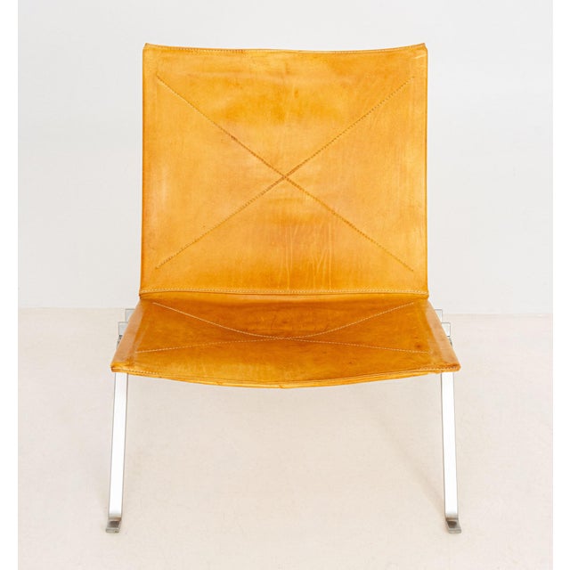 Mid-Century Modern Poul Kjaerholm for Fritz Hansen Pk22 Lounge Chair For Sale - Image 3 of 11
