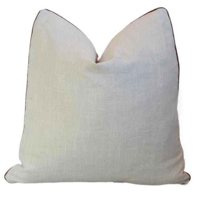 Gray Designer Zak & Fox Modern Feather/Down Pillow For Sale - Image 8 of 9