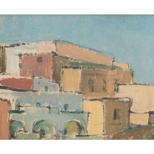 Illegibly Signed Landscape Oil on Canvas Board For Sale - Image 4 of 9