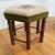 Vintage Mid-Century Footstool With Floral Needlepoint Tapestry For Sale - Image 4 of 8