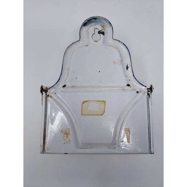 Metal French Enamel Antique Match Safe "Allumettes" For Sale - Image 7 of 7