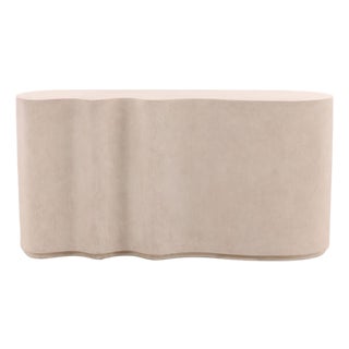 Modern Wave Outdoor Console Table For Sale