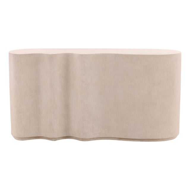 Modern Wave Outdoor Console Table For Sale
