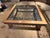 Italian Square Glass Top, Wood and Wrought Iron Coffee Table For Sale - Image 3 of 6