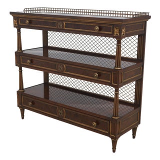 Karges Walnut French Louis XVI 3 Tier Server For Sale