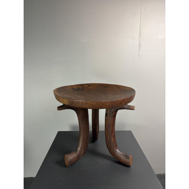 Mid-Century African Tribal Jimma or Oromo Tripod Stool Side Table, 1960s For Sale - Image 11 of 18