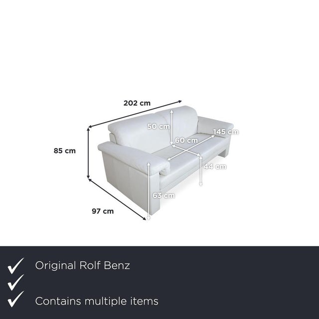 This set consists of two two-seater sofas from the 4000 series by the German manufacturer Rolf Benz, which together form a...