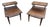 Mid Century Bassett Furniture Side Tables, Pair For Sale