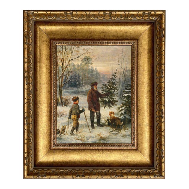 Before Christmas After Fraz Kruger Framed Canvas Print, 8x10" For Sale