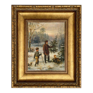 Before Christmas After Fraz Kruger Framed Canvas Print, 8x10"