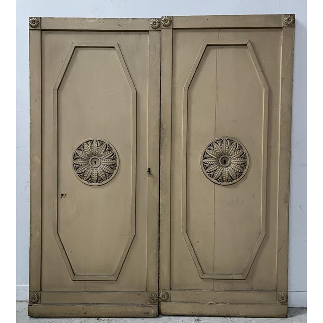 Doors with Molded Panels, 1800s, Set of 2 For Sale - Image 5 of 16