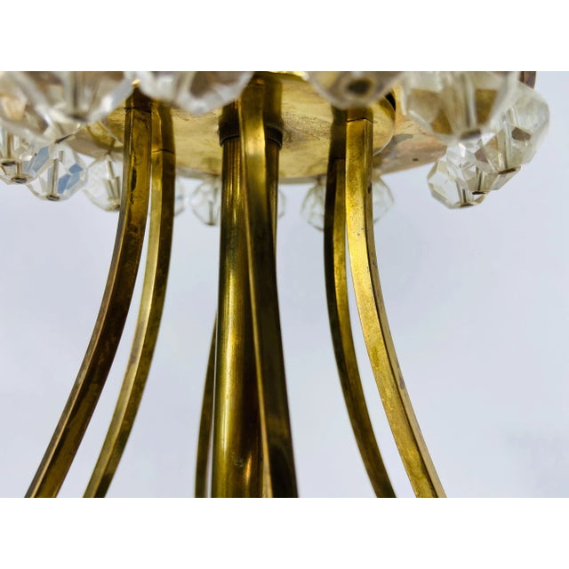Rupert Nikoll Midcentury Brass Chandelier by Rupert Nikoll, 1960s For Sale - Image 4 of 13
